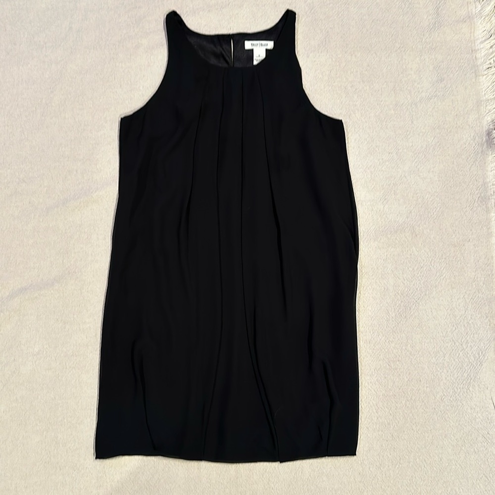 WHBM Black Balloon Hem Dress 6